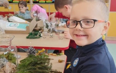 &bdquo;Las w słoiku&rdquo;- warsztaty florystyczne  w przedszkolu 4