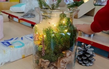 &bdquo;Las w słoiku&rdquo;- warsztaty florystyczne  w przedszkolu 9