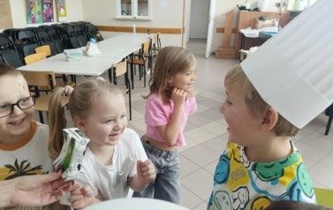 Warsztaty kulinarne-gofry w przedszkolu 1