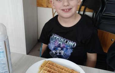 Warsztaty kulinarne-gofry w przedszkolu 7