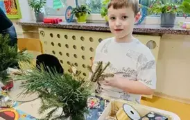 Warsztaty florystyczne- Stroiki świąteczne w przedszkolu 9