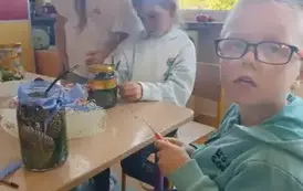 Jesień w słoiku &ndash; warsztaty plastyczno- techniczne w przedszkolu 11