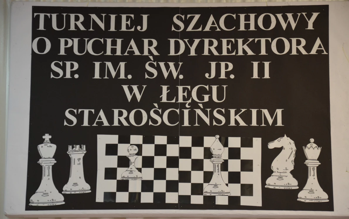 Zdjęcie do III Powiatowy Otwarty Turniej Szachowy o Puchar Dyrektora Szkoły Podstawowej w Łęgu Starościńskim