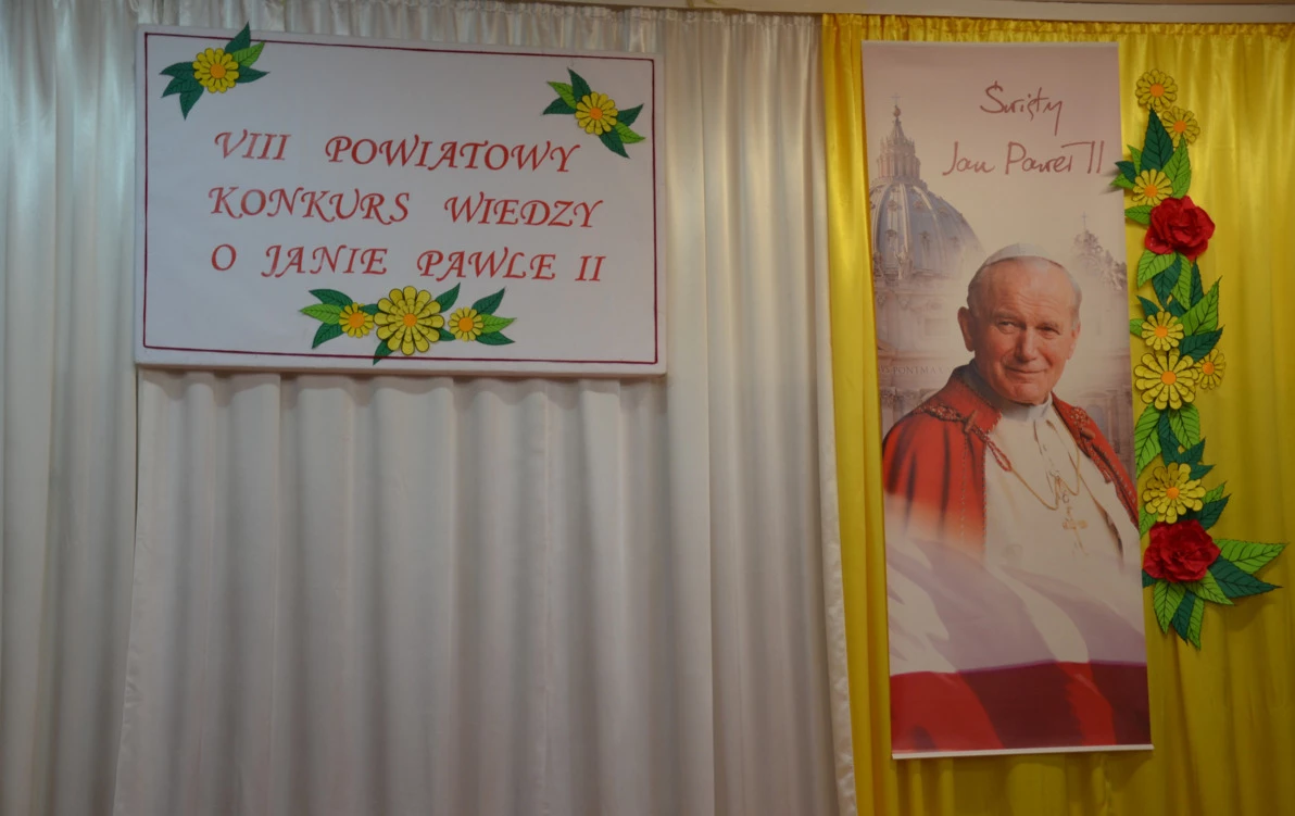 Zdjęcie do VIII Powiatowy Konkurs Wiedzy o Janie Pawle II 
