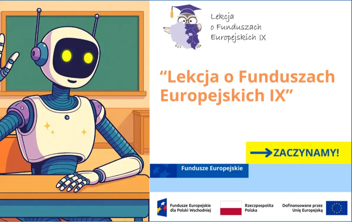 Zdjęcie do Nasza szkoła bierze udział w og&oacute;lnopolskim projekcie &bdquo;Lekcja o Funduszach Europejskich IX&rdquo;