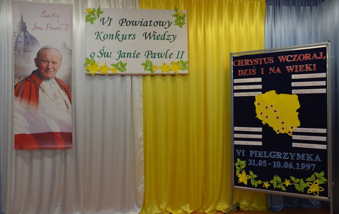 Zdjęcie do VI POWIATOWY KONKURS WIEDZY O JANIE PAWLE II